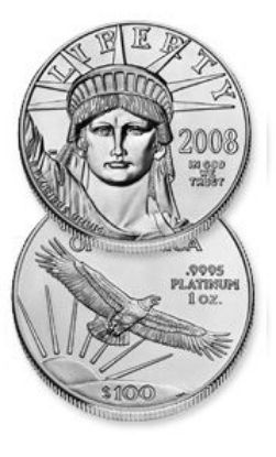 Picture of American Platinum Eagles 1Troy oz (Random Year)