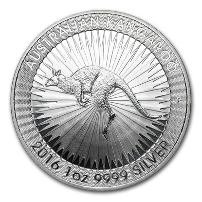 Picture of Australian Silver Kangaroo Coins - Random Year - Tube of 25
