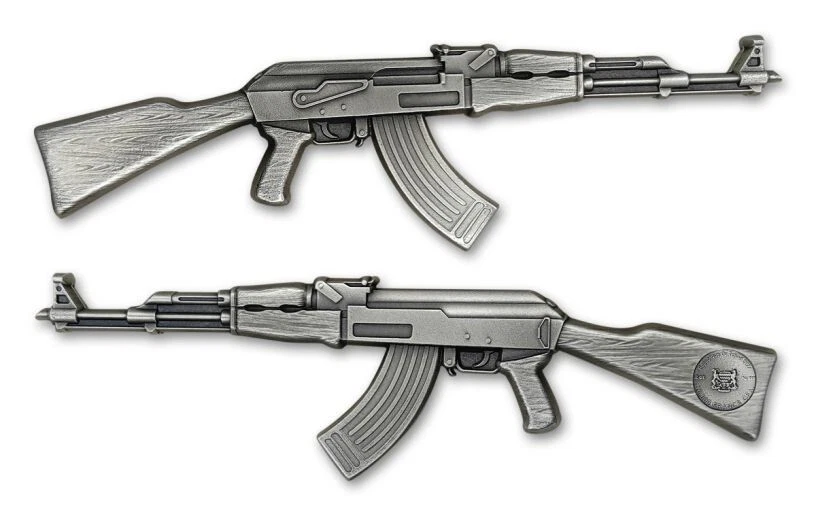 Picture of 2024 History's Greatest Firearms Series AK-47 Rifle 2 oz Antique Silver Coin