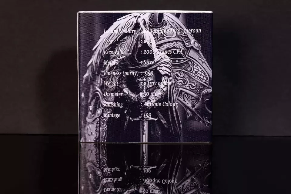 Picture of 2025 Cameroon European Legends Headless Horsemen 2 oz Antique Silver Coin