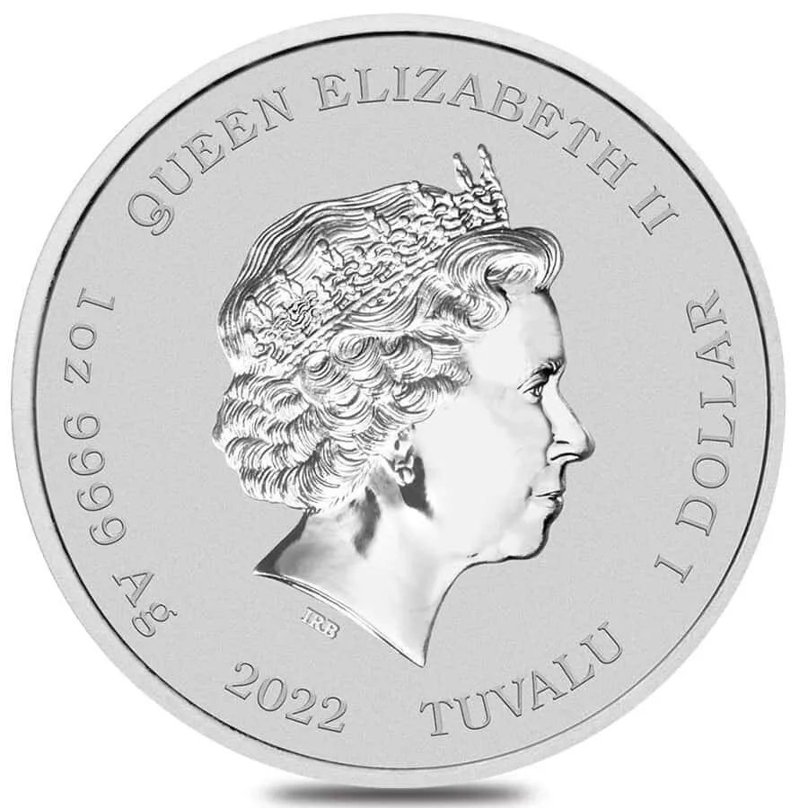Picture of 2022 Perth Mint Simpsons Season's Greetings 1 oz Colorized Silver Coin - In Card
