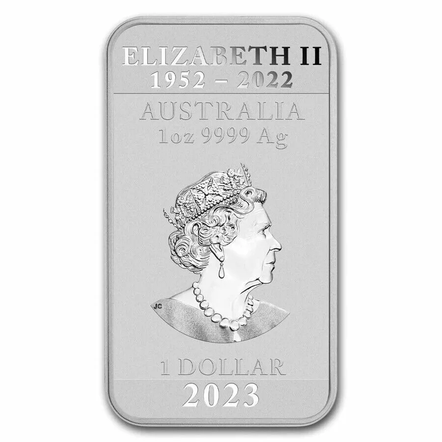 Picture of 2023 Perth Mint Australian Lunar Dragon 1 oz Silver Bar