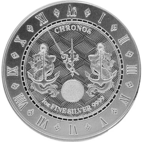 Picture of 2021 Pressburg Mint Tokelau Chronos 1 oz Silver Coin - In Mint Capsule