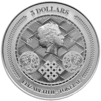 Picture of 2021 Pressburg Mint Tokelau Chronos 1 oz Silver Coin - In Mint Capsule