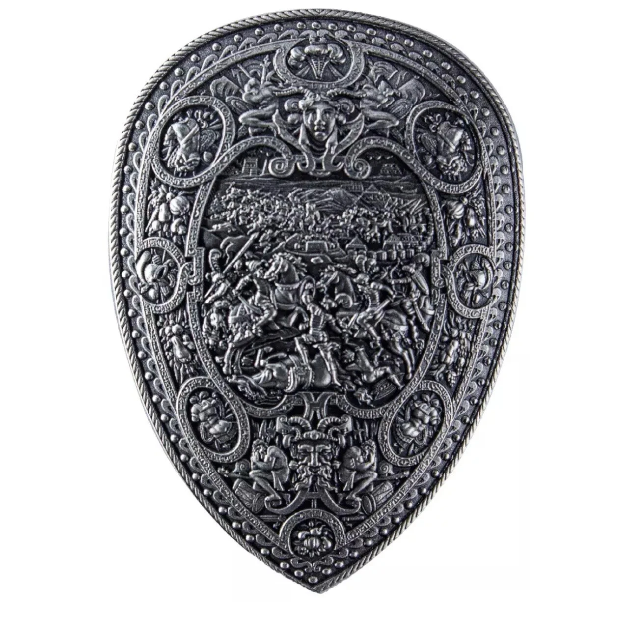Picture of 2024 Komsco King Henry Shield 0.5 oz Antique Silver Stacker