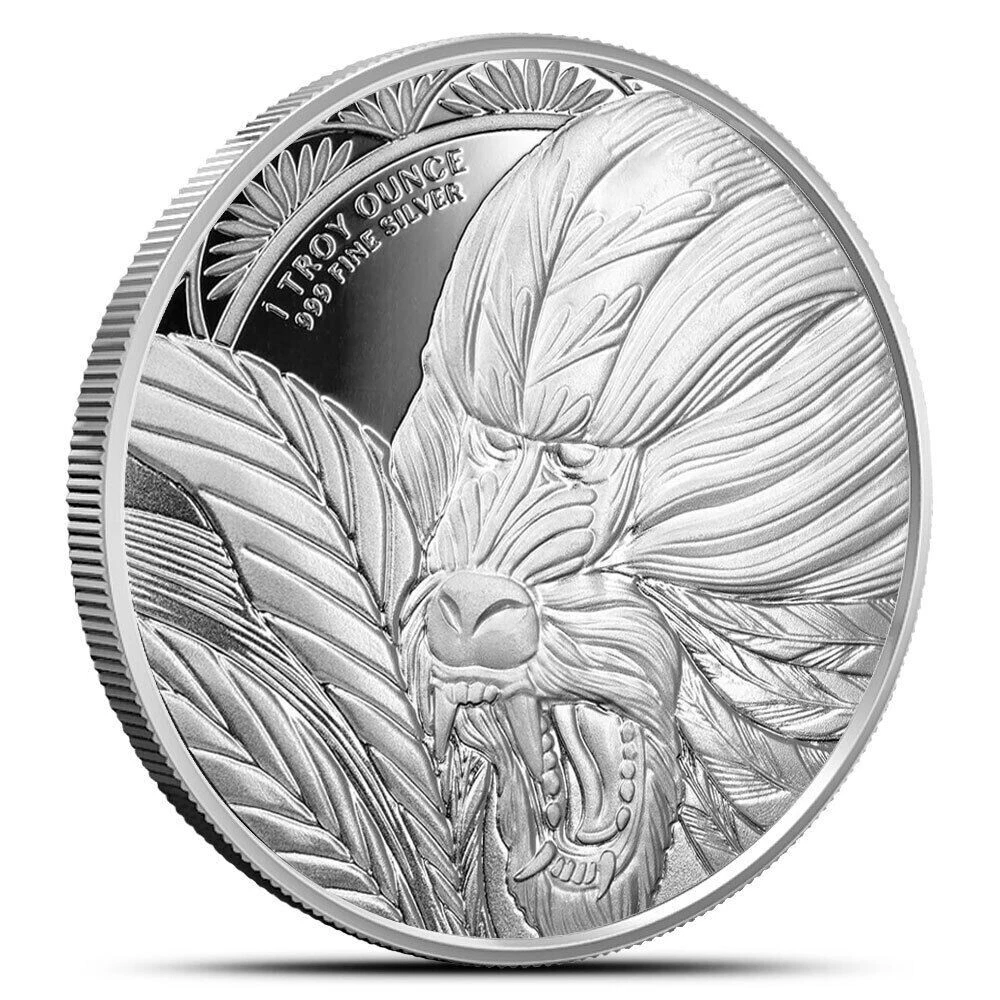 Picture of 2022 Scottsdale Mint Mandrill Monkey 1 oz Silver Coin - In Mint Capsule