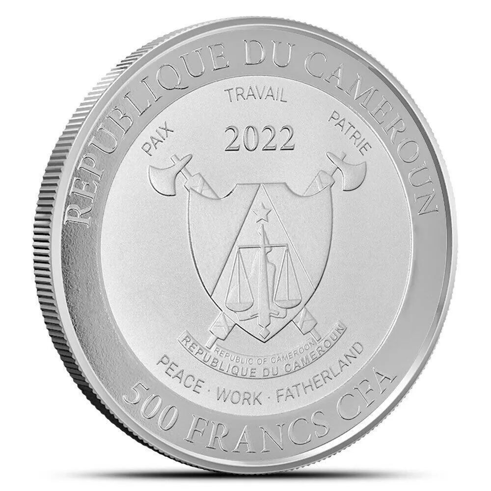 Picture of 2022 Scottsdale Mint Mandrill Monkey 1 oz Silver Coin - In Mint Capsule