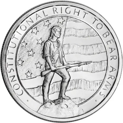 Picture of Golden State Mint Second (2nd) Amendment - Right to Bear Arms 1 oz Silver Round