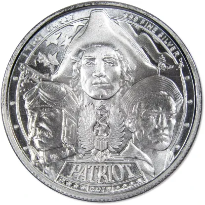 Picture of 2019 Mason Mint Patriot Series World War II (WW2) 1 oz Silver Round