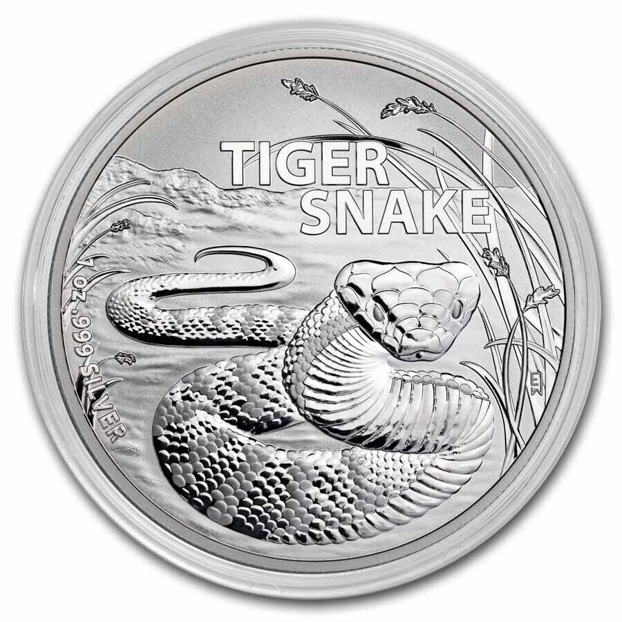 Picture of 2024 Royal Mint Australian Most Dangerous Series - Tiger Snake 1 oz Silver Coin