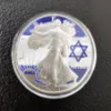 Picture of I Stand with Israel Colorized American Eagle 1 oz Silver Coin - Low Serial