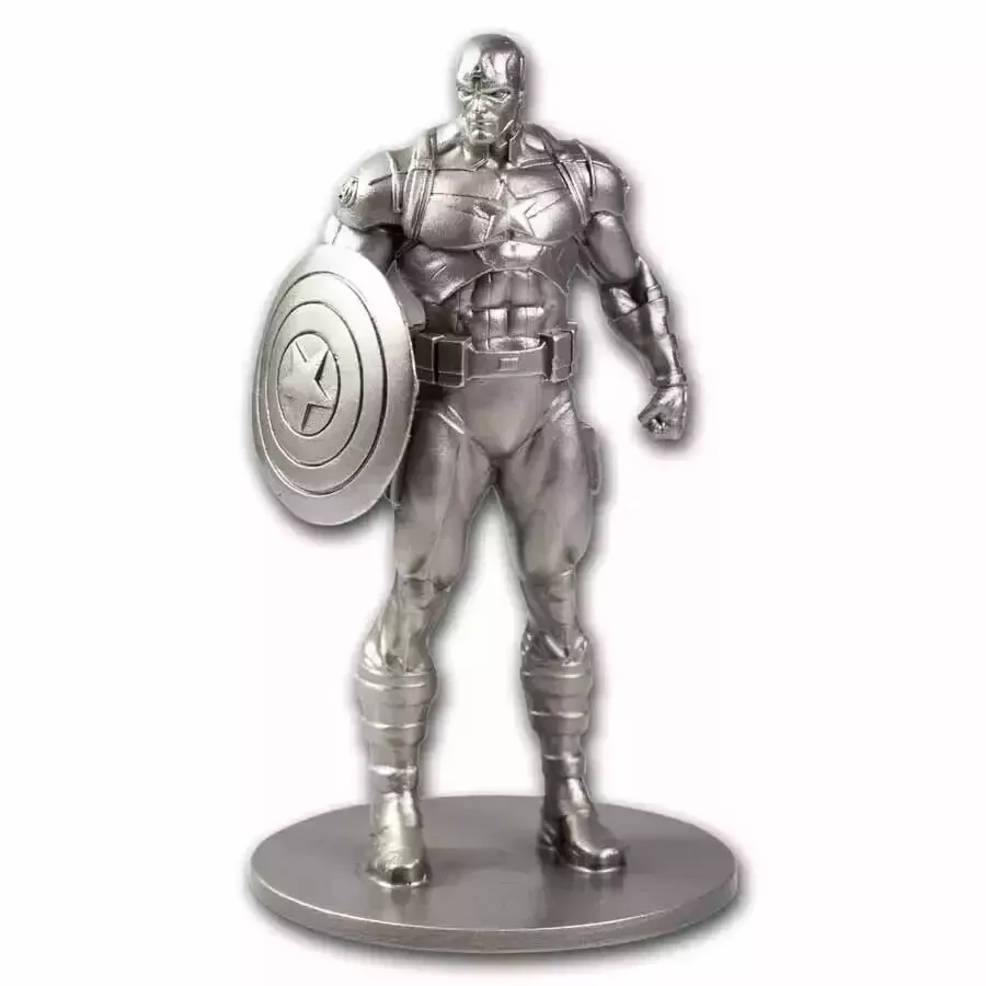 Picture of 2023 New Zealand Mint Marvel Captain America 3D Miniature 150 Gram Silver