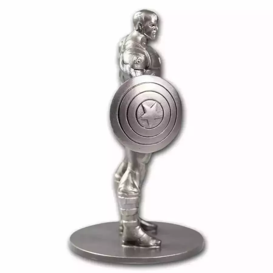 Picture of 2023 New Zealand Mint Marvel Captain America 3D Miniature 150 Gram Silver