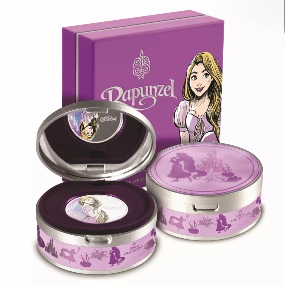 Picture of 2024 New Zealand Mint Disney Princess Rapunzel 1 oz Colorized Silver Coin