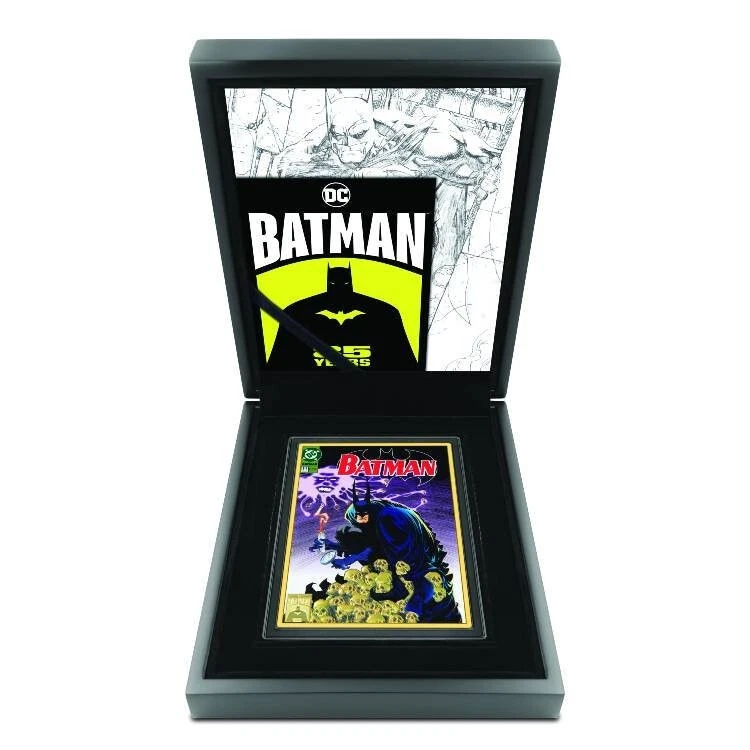 Picture of 2024 New Zealand Mint DC Batman 85th Anni # 516 Comic 5 oz Colorized Silver Coin