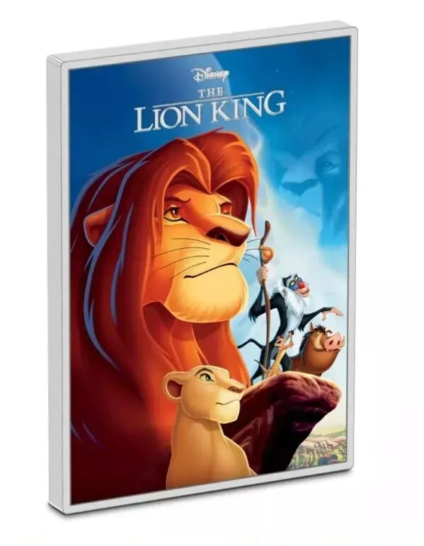 Picture of 2024 New Zealand Mint Disney The Lion King Movie Poster 5 oz Proof Silver Coin