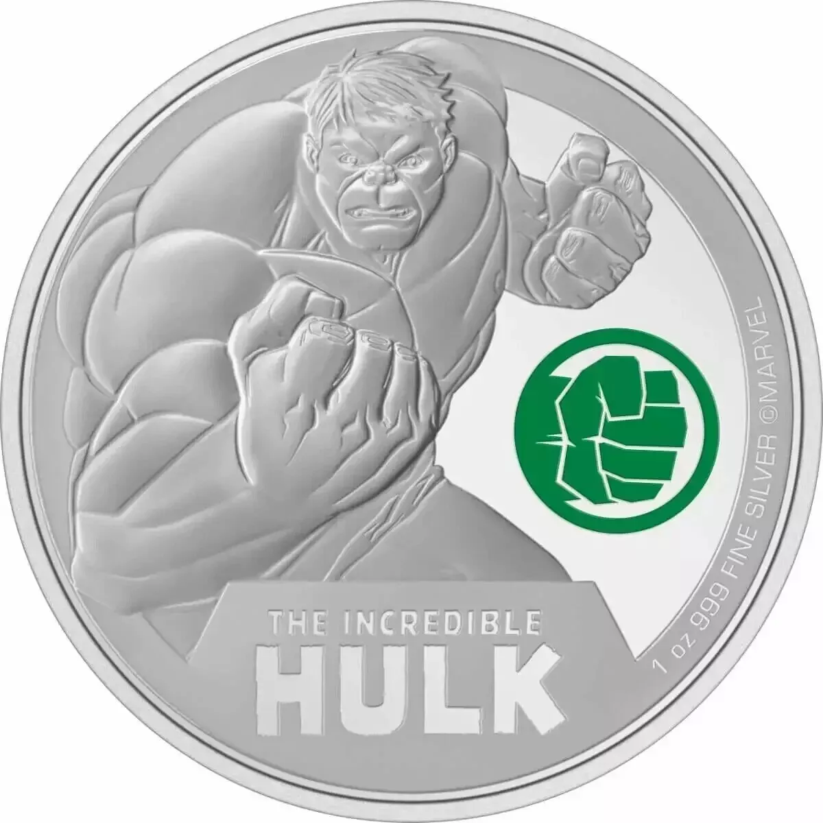 Picture of 2024 New Zealand Mint Marvel Classics - The Incredible Hulk 1 oz Silver Coin