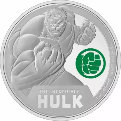 Picture of 2024 New Zealand Mint Marvel Classics - The Incredible Hulk 1 oz Silver Coin