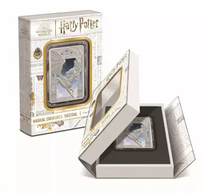 Picture of 2024 Niue Harry Potter Magical Creatures: Thestral 1 oz Colorized Silver Coin
