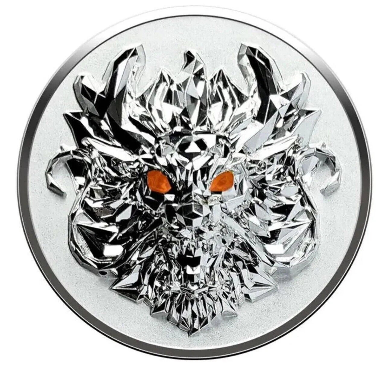 Picture of 2024 Year of the Dragon 3D Ultra High Relief 1 oz Silver Coin