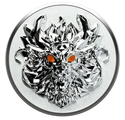 Picture of 2024 Year of the Dragon 3D Ultra High Relief 1 oz Silver Coin