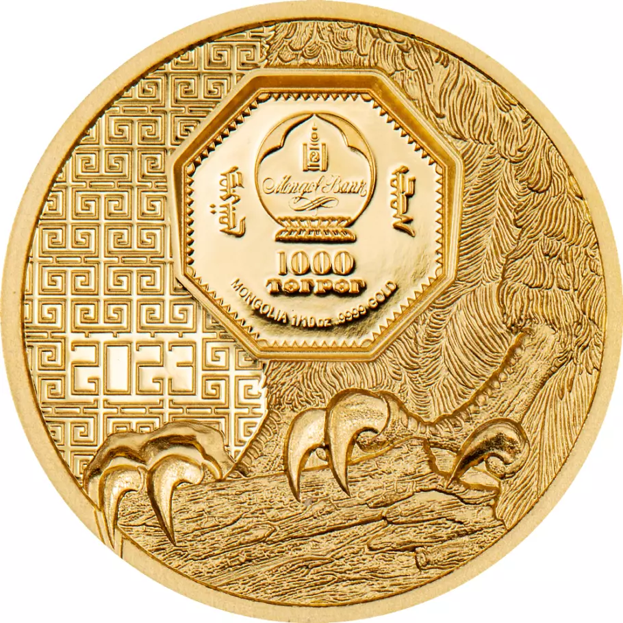 Picture of 2023 CIT Wild Mongolian Falcon 1/10 oz Ultra High Relief Proof Gold Coin - 30285