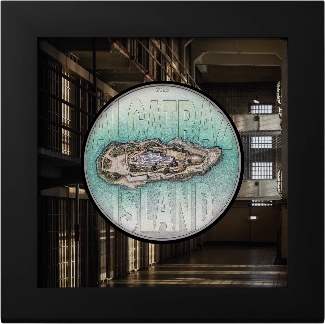 Picture of 2023 CIT Alcatraz Island 3 oz High Relief Colorized Proof Silver Coin - 30400