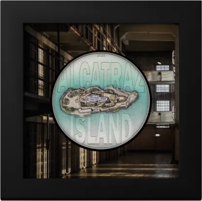 Picture of 2023 CIT Alcatraz Island 3 oz High Relief Colorized Proof Silver Coin - 30400