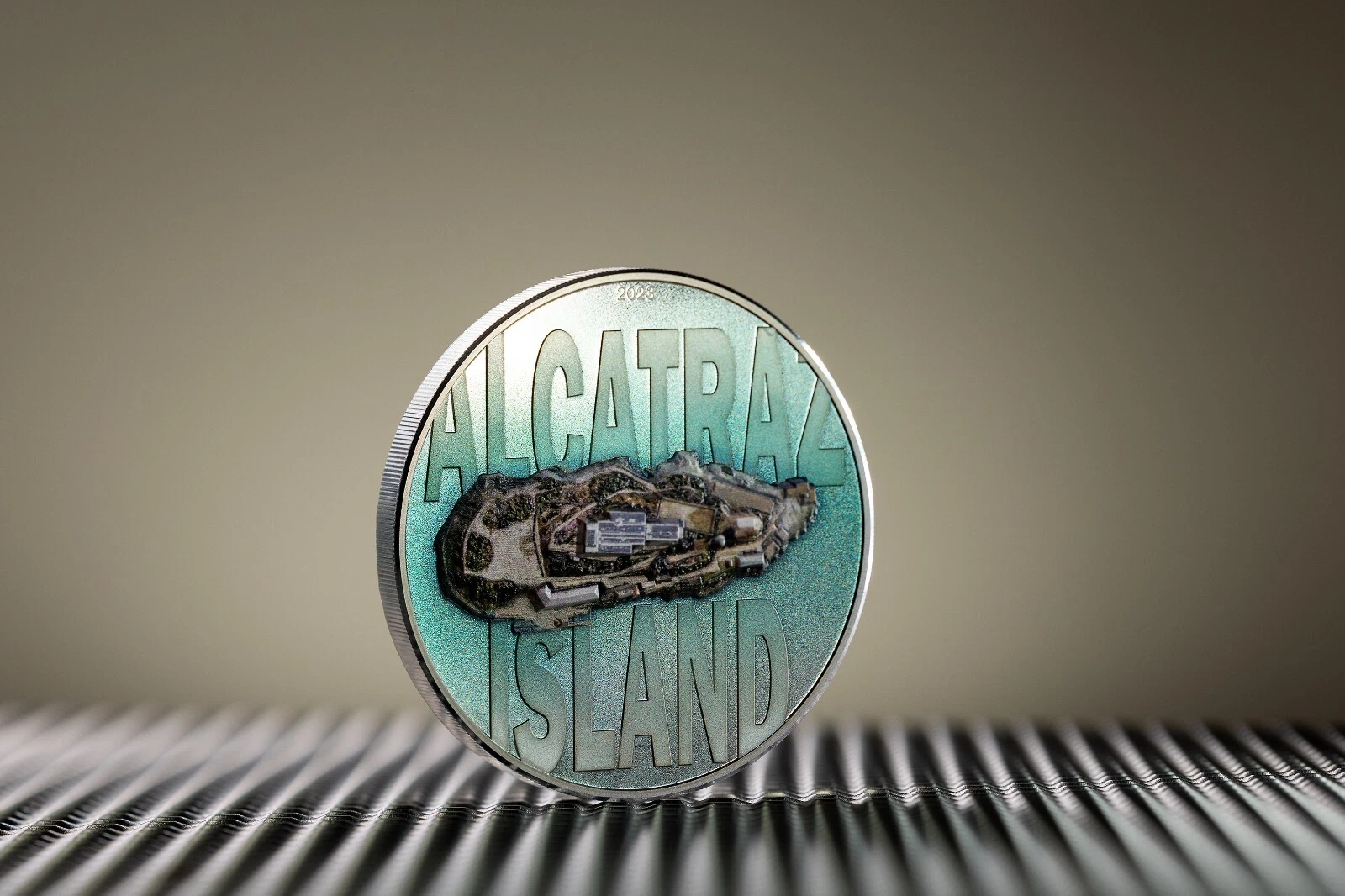 Picture of 2023 CIT Alcatraz Island 3 oz High Relief Colorized Proof Silver Coin - 30400