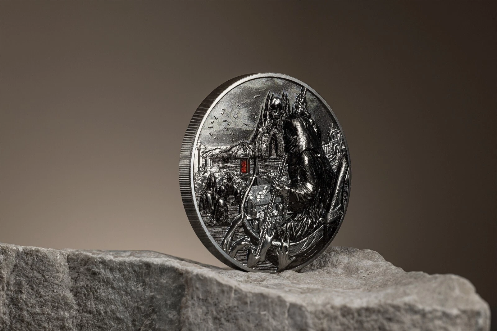 Picture of 2023 CIT Ferryman of the Dead: Charon 3 oz UHR Black Proof Silver Coin - 30417