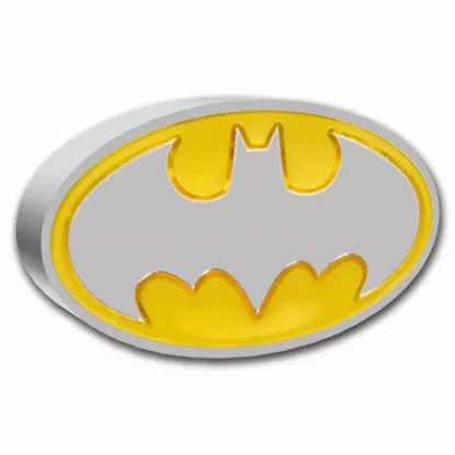Picture of 2021 New Zealand Mint DC Heroes Batman Logo 1 oz Colorized Proof Silver Coin