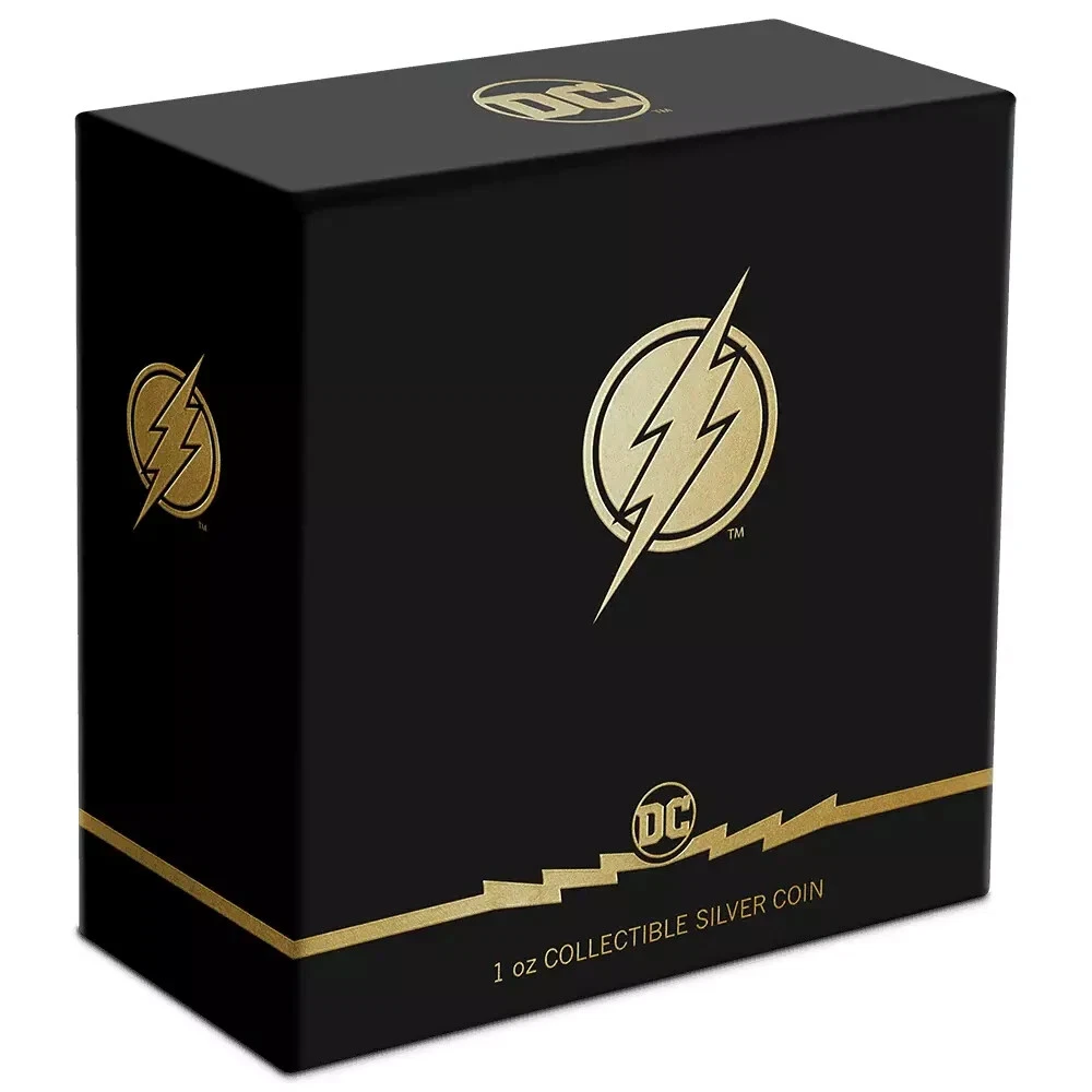 Picture of 2021 New Zealand Mint DC Heroes The Flash 1 oz Colorized Proof Silver Coin