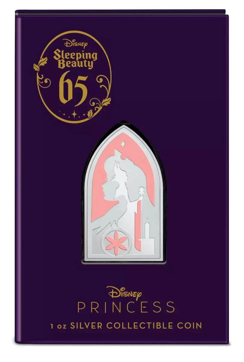 Picture of 2024 New Zealand Mint Disney Sleeping Beauty 65th 1 oz Colorized Silver Coin