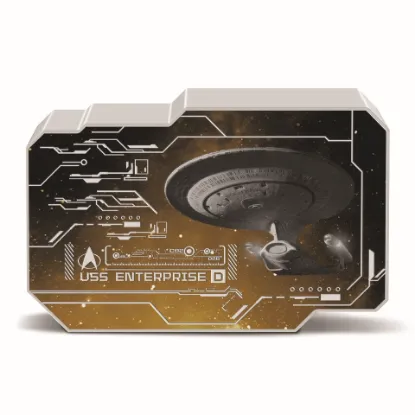 Picture of 2024 Niue Star Trek NCC 1701-D U.S.S Enterprise 1 oz Silver Colorized Proof Coin