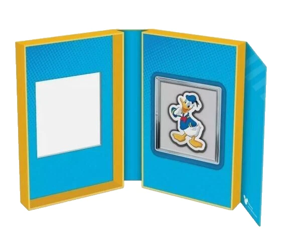 Picture of 2021 New Zealand Mint Disney Donald Duck Shaped 1 oz Colorized Silver Coin