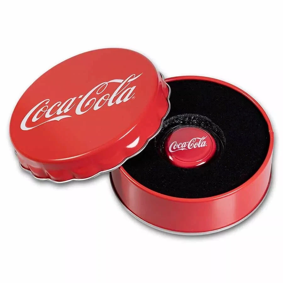 Picture of 2023 Pamp Suisse Coca-Cola Bottle Cap Shaped 6 Gram Silver Coin - In Capsule