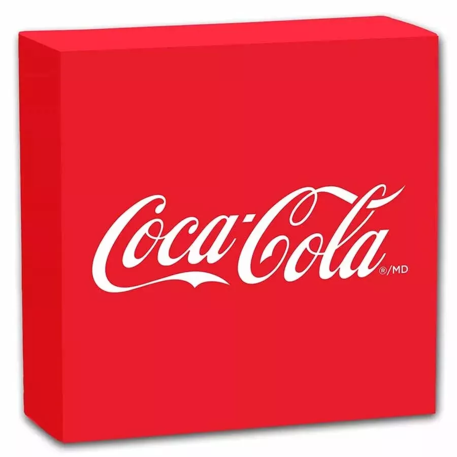 Picture of 2023 Pamp Suisse Coca-Cola Bottle Cap Shaped 6 Gram Silver Coin - In Capsule