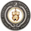 Picture of 2022 Perth Mint Christmas Holiday Jingle Bell 2 oz Antiqued Gilded Silver Coin