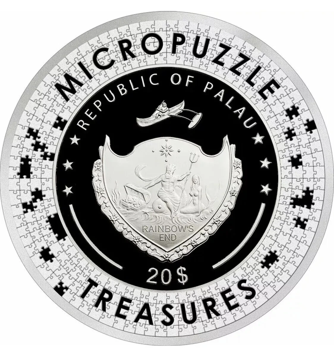 Picture of 2020 Power Coin Two Sisters Renoir Micropuzzle Treasures 3 oz Proof Coin