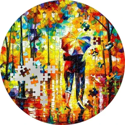 Picture of 2022 Power Coin Couple Under One Umbrella Micropuzzle Treasures 3 oz Silver Coin