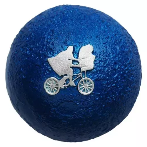 Picture of 2022 E.T. 40th Anniversary Moon Shaped 1 oz Colorized Silver Spherical Coin
