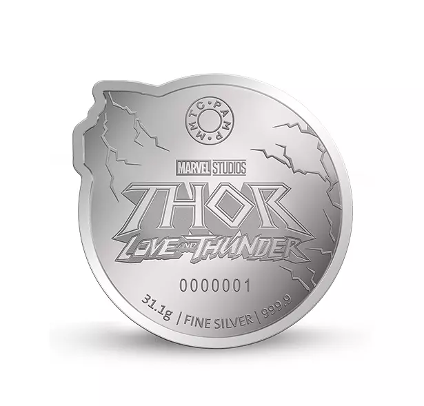 Picture of Pamp MMTC Marvel Thor 1 oz Colorized Silver Coin (Capsule, Box, COA)