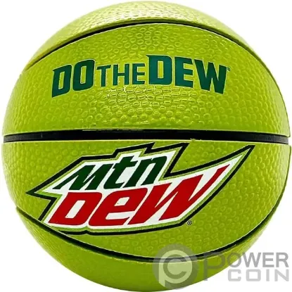 Picture of 2023 Mountain Dew 'Do the Dew' Basketball 1 oz Colorized Spherical Silver Coin
