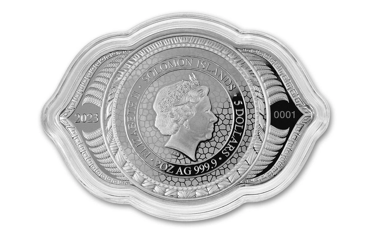 Picture of 2023 PAMP Phil Lewis Eagle of 6th Chakra 2 oz Colorized Proof-like Silver Coin