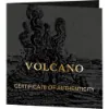 Picture of 2023 Vanuatu Volcano Shaped 5 oz Antique Gilded Silver Coin (Box & COA)