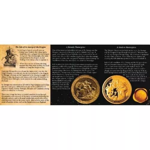 Picture of 2022 Commonwealth Mint Modern Masters: St. George & The Dragon Proof 5 oz Silver
