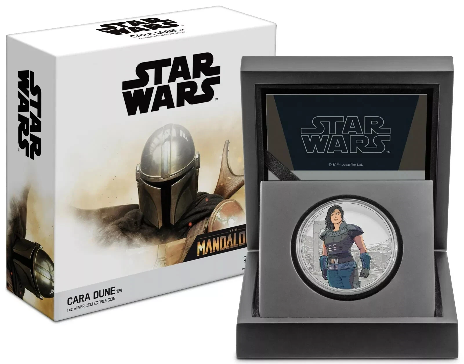 Picture of 2021 Star Wars The Mandalorian: Cara Dune 1 oz Colorized Proof Silver Niue Coin 
