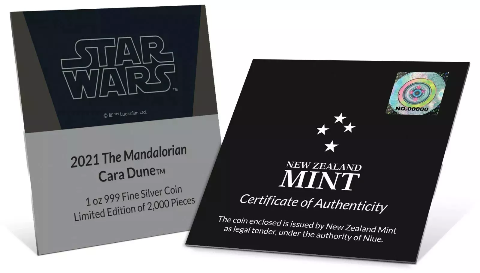 Picture of 2021 Star Wars The Mandalorian: Cara Dune 1 oz Colorized Proof Silver Niue Coin 