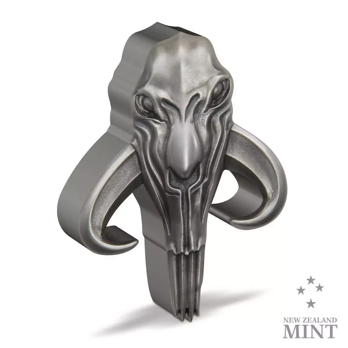 Picture of 2023 New Zealand Mint Star Wars Mandalorian Mythosaur 5 oz Silver Antique Coin