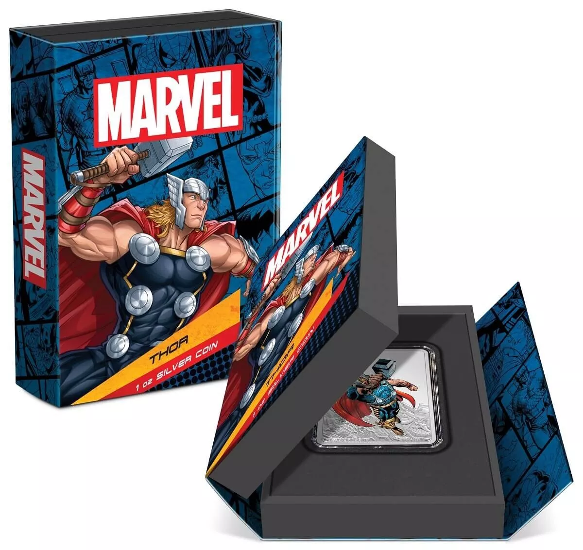 Picture of 2023 New Zealand Mint Marvel Comics Thor 1 oz Colorized Proof Silver Coin